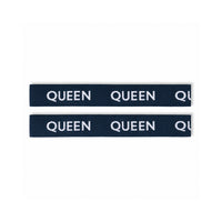 K&Co. House Series Bed Linen Storage Band Queen 2 Pack - NAVY