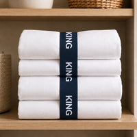 K&Co. House Series Bed Linen Storage Band Queen 2 Pack - NAVY