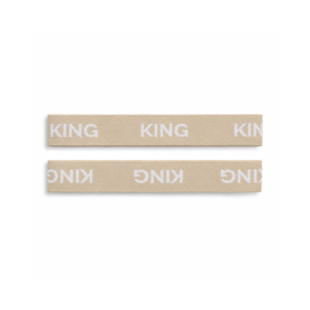 K&Co. House Series Bed Linen Storage Band Queen 2 Pack - TAUPE