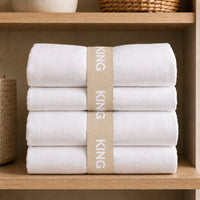 K&Co. House Series Bed Linen Storage Band Queen 2 Pack - TAUPE