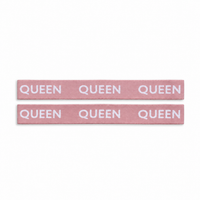 K&Co. House Series Bed Linen Storage Band Queen 2 Pack - PINK