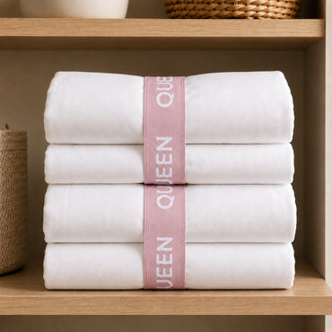 K&Co. House Series Bed Linen Storage Band King 2 Pack - PINK