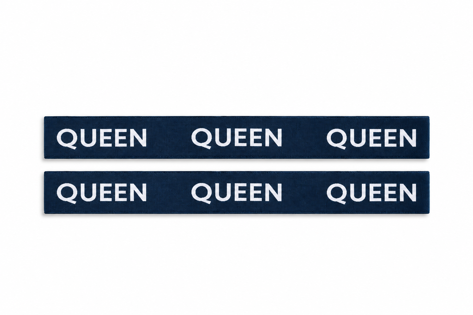 K&Co. House Series Bed Linen Storage Band Queen 2 Pack - NAVY