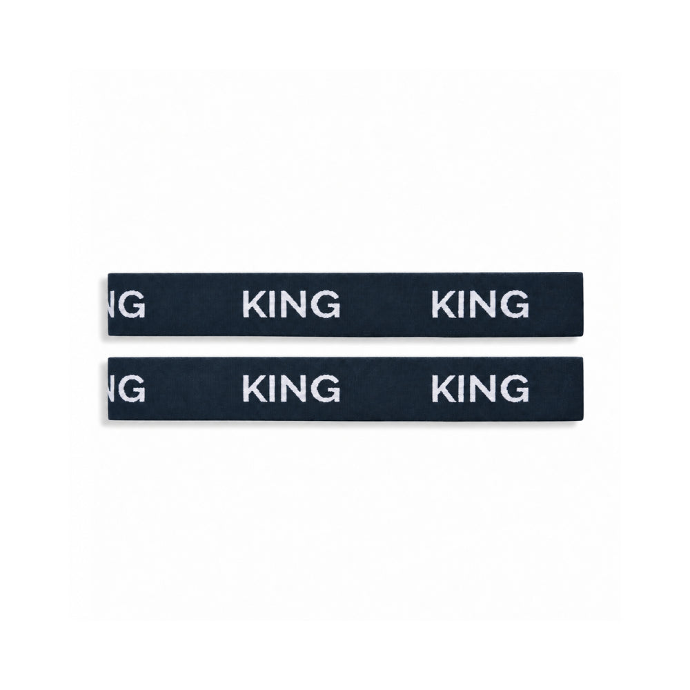 K&Co. House Series Bed Linen Storage Band King 2 Pack - NAVY