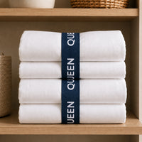K&Co. House Series Bed Linen Storage Band King 2 Pack - NAVY