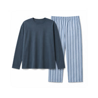 K&Co. Mens Long Length Pyjama - NAVY STRIPE