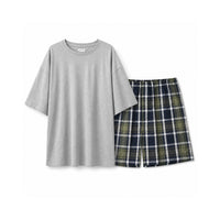 K&Co. Mens Short Length Pyjama - GREY CHECK