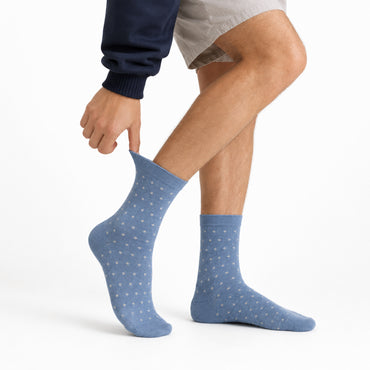 K&Co. Mens 2 Pack Wool Rich Socks (One Size) - MOUSTACHE