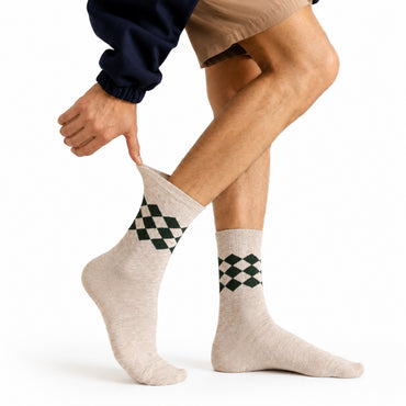K&Co. Mens 2 Pack Wool Rich Socks (One Size) - ADVENTURE
