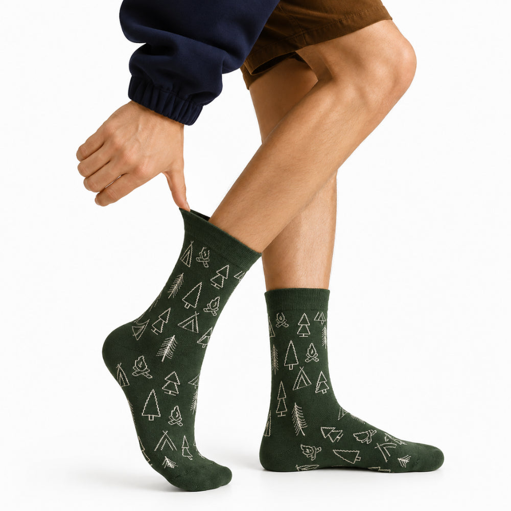 K&Co. Mens 2 Pack Wool Rich Socks (One Size) - ADVENTURE