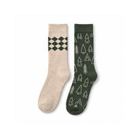 K&Co. Mens 2 Pack Wool Rich Socks (One Size) - ADVENTURE