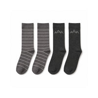 K&Co. Mens 2 Pack Wool Rich Socks (One Size) - MOUNTAIN