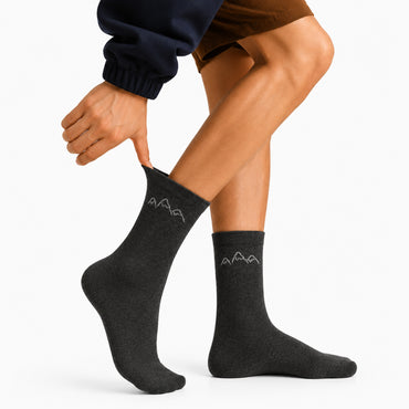 K&Co. Mens 2 Pack Wool Rich Socks (One Size) - MOUNTAIN