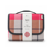 K&Co. Lagoon Series Large Picnic Blanket 200cm x 200cm - FUCHSIA GINGHAM
