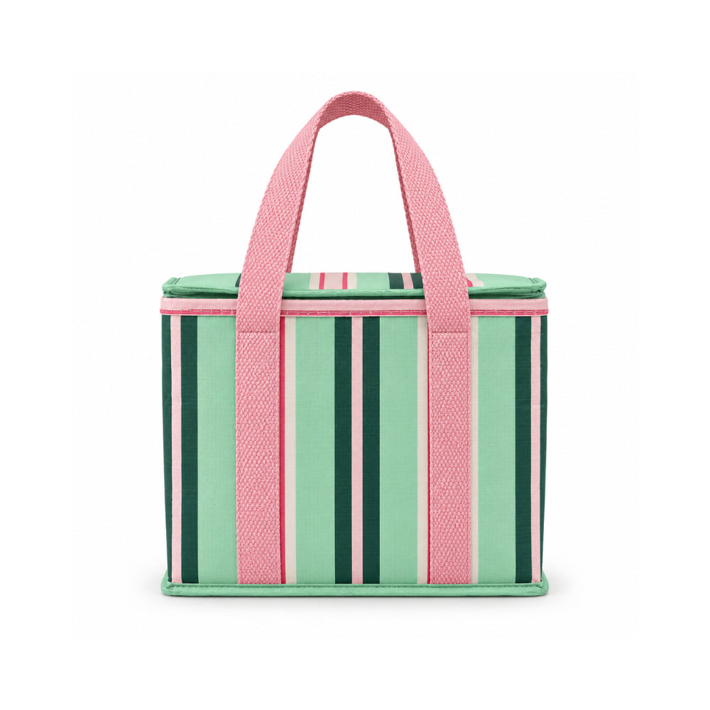 K&Co. Lagoon Series Mini Resuable Cooler Bag - MINTY STRIPE