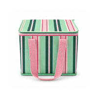 K&Co. Lagoon Series Mini Resuable Cooler Bag - MINTY STRIPE