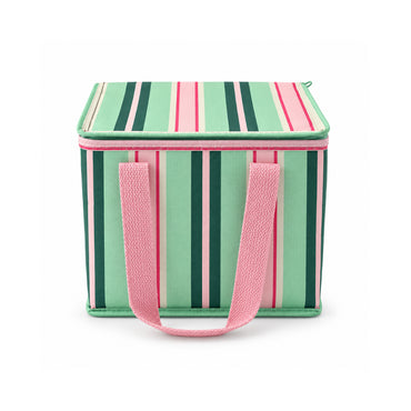 K&Co. Lagoon Series Mini Resuable Cooler Bag - MINTY STRIPE