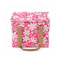 K&Co. Lagoon Series Mini Reusable Cooler Bag - FUCHSIA TROPIC FLORAL