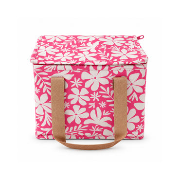 K&Co. Lagoon Series Mini Reusable Cooler Bag - FUCHSIA TROPIC FLORAL