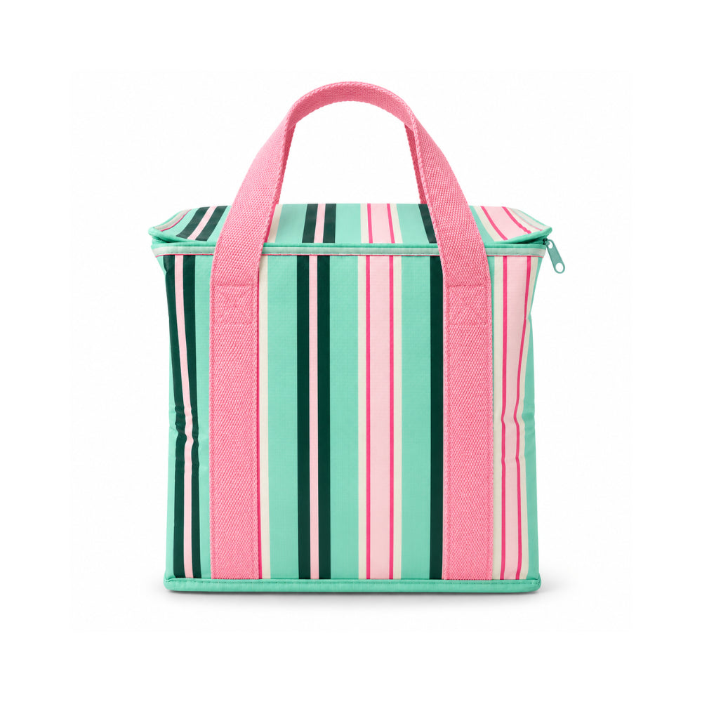 K&Co. Lagoon Series Resuable Cooler Bag - MINTY STRIPE