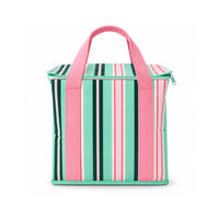 K&Co. Lagoon Series Resuable Cooler Bag - MINTY STRIPE