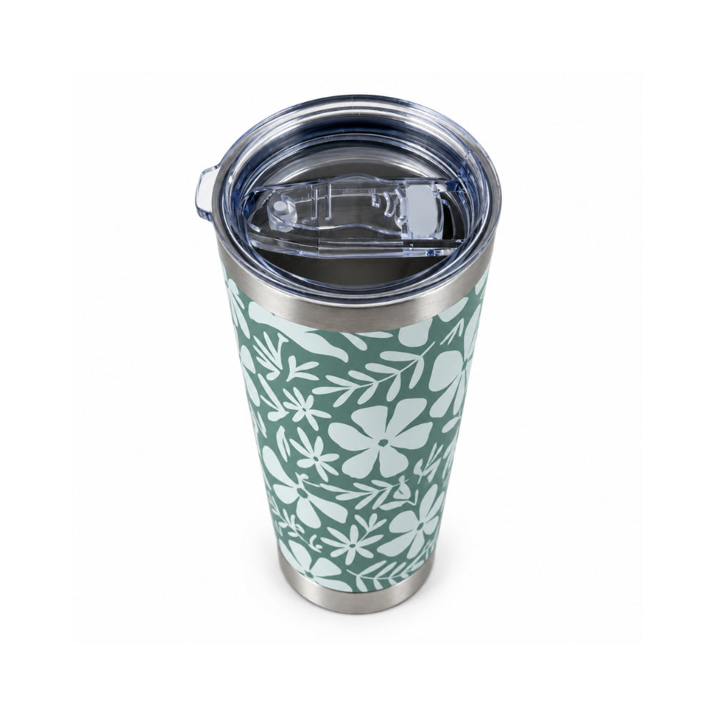 K&Co. Lagoon Series Insulated Travel Cup - SAGE TROPIC FLORAL