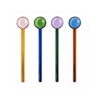 K&Co. Lagoon Series 4 Pack Glass Spoons