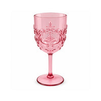 K&Co. Lagoon Series Acrylic Wine Glass 2 Pack - PINK