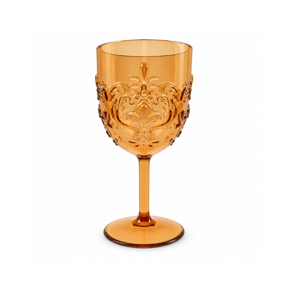 K&Co. Lagoon Series Acrylic Wine Glass 2 Pack - AMBER