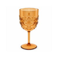 K&Co. Lagoon Series Acrylic Wine Glass 2 Pack - AMBER