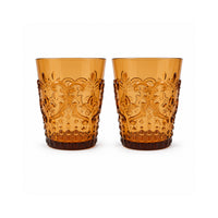 K&Co. Lagoon Series Acrylic Tumbler Short 2 Pack - AMBER