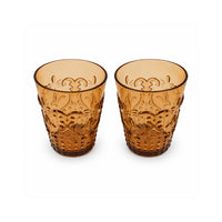K&Co. Lagoon Series Acrylic Tumbler Short 2 Pack - AMBER