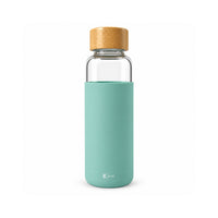 K&Co. Lagoon Series Glass & Silicone Drink Bottle - MINTY