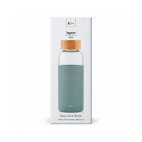 K&Co. Lagoon Series Glass & Silicone Drink Bottle - MINTY