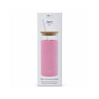 K&Co. Lagoon Series Glass & Silicone Smoothie Bottle - PINK