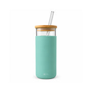 K&Co. Lagoon Series Glass & Silicone Smoothie Bottle - MINTY