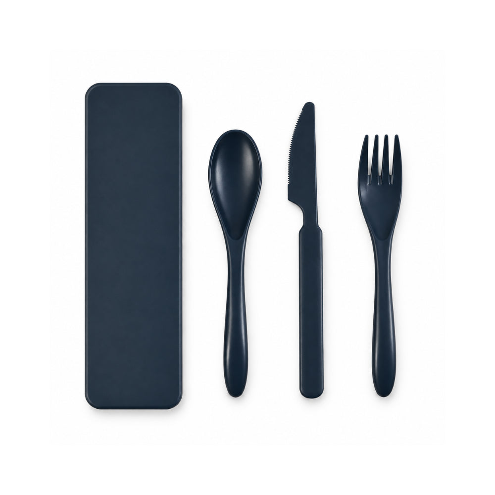 K&Co. Lagoon Series Bamboo Cutlery - NAVY