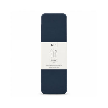 K&Co. Lagoon Series Bamboo Cutlery - NAVY