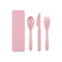 K&Co. Lagoon Series Bamboo Cutlery - PINK