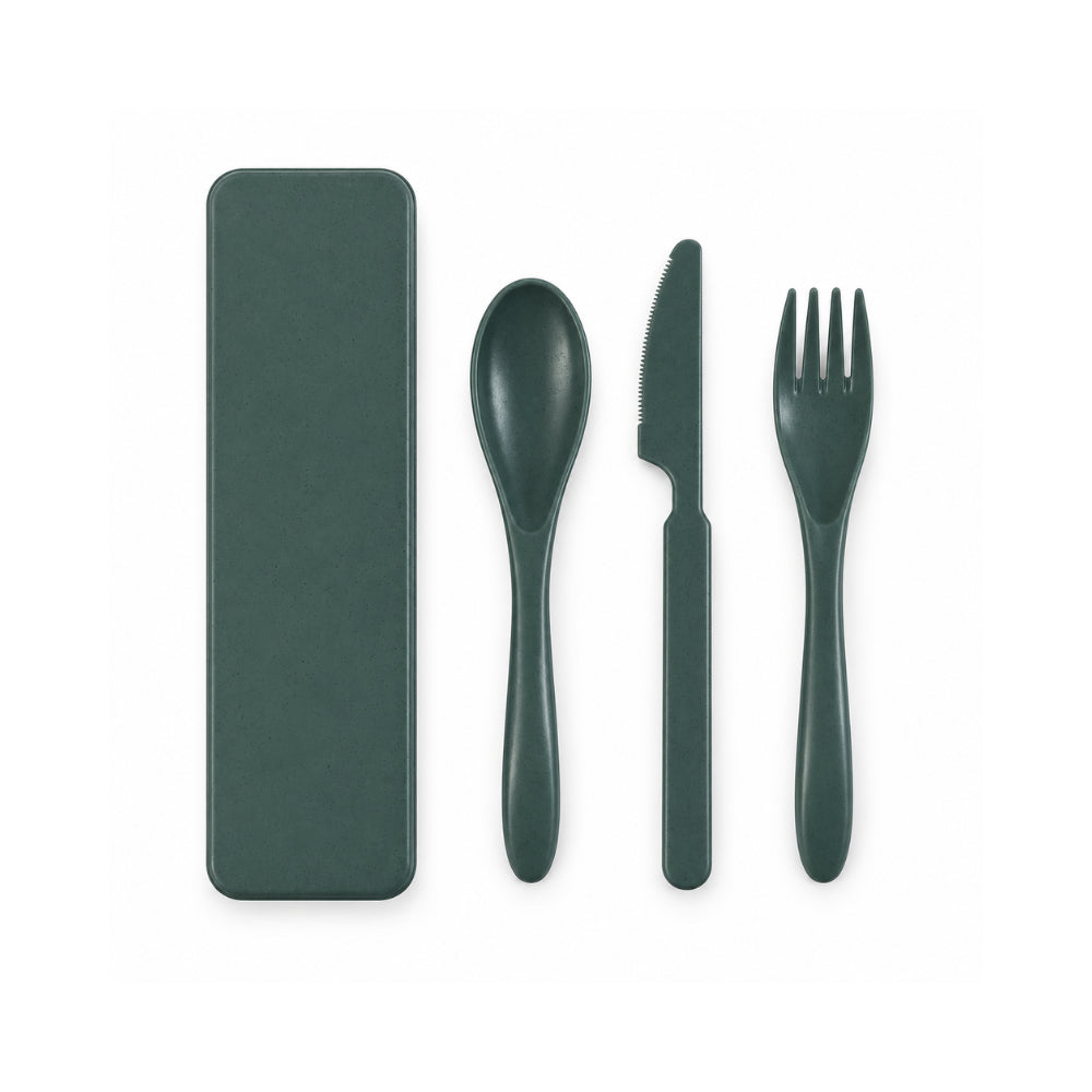 K&Co. Lagoon Series Bamboo Cutlery - DEEP SAGE