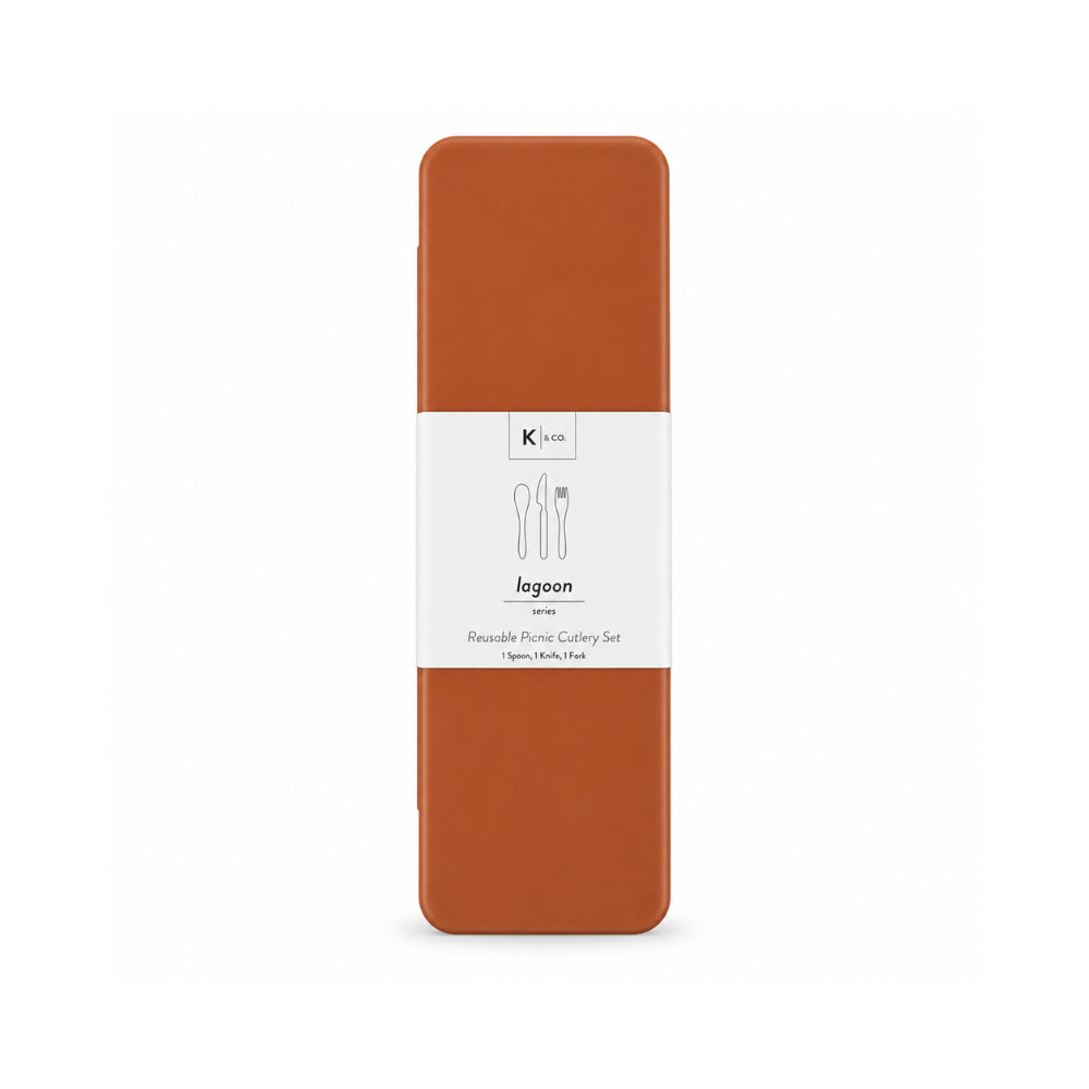 K&Co. Lagoon Series Bamboo Cutlery - RUST