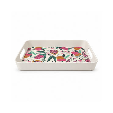 K&Co. Lagoon Series Bamboo Serving Tray 13 Inch - BANKSIA BUDS
