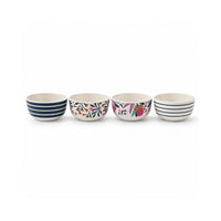 K&Co. Lagoon Series Bamboo Tapas Bowls 4 Pack - BANKSIA MULTI