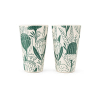 K&Co. Lagoon Series Bamboo Tumbler 2 Pack - FLOWERING NATIVES