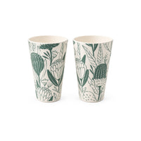 K&Co. Lagoon Series Bamboo Tumbler 2 Pack - FLOWERING NATIVES