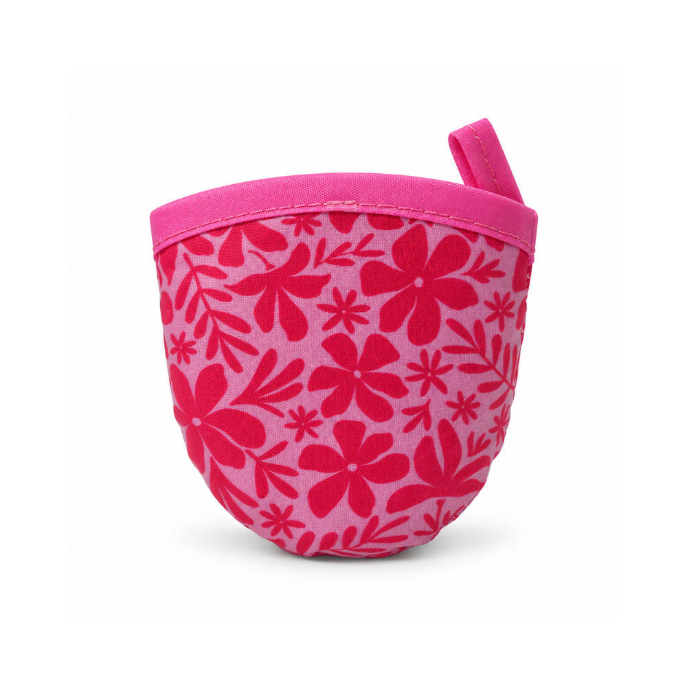 K&Co. Lagoon Series Compact Fan - FUCHSIA TROPIC FLORAL