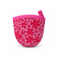 K&Co. Lagoon Series Compact Fan - FUCHSIA TROPIC FLORAL