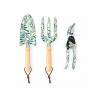 K&Co. Lagoon Series Garden Tool Set 3 Piece - BOTANIC LEAVES