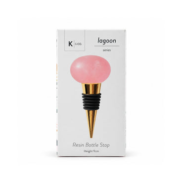 K&Co. Lagoon Series Resin Bottle Stop - PINK