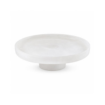 K&Co. Lagoon Series Resin Cake Stand - WHITE